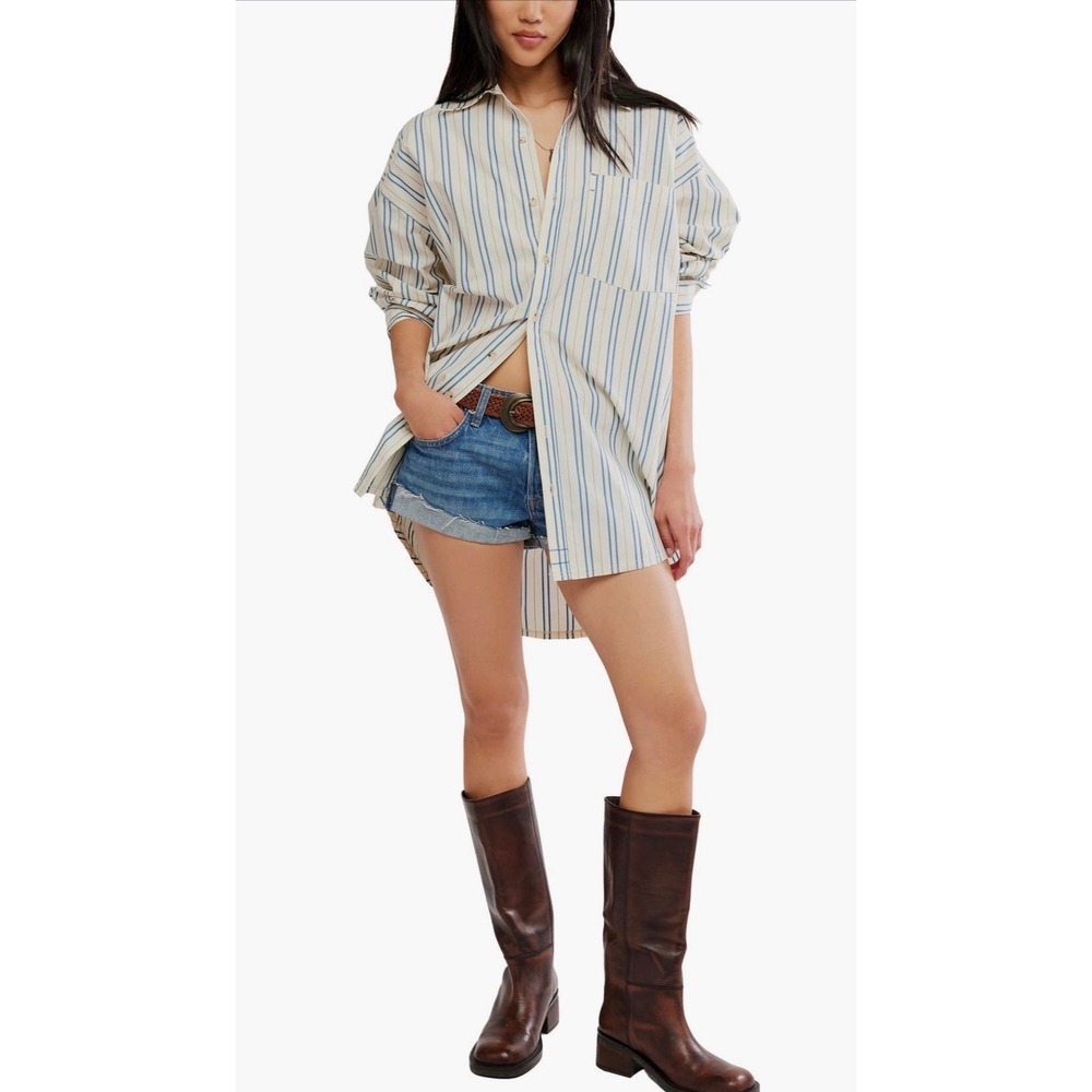 Freddie cotton button down shirt NWOT